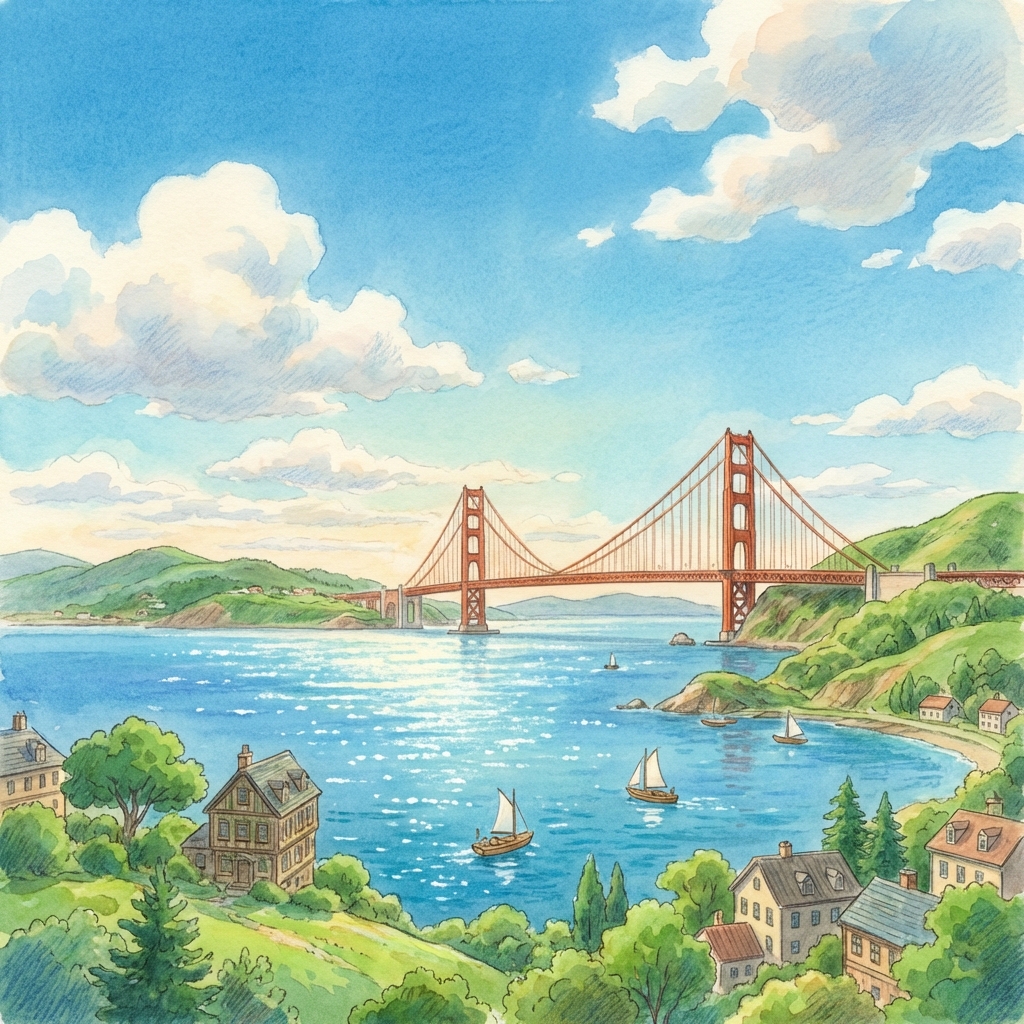 San Francisco Ghibli Style
